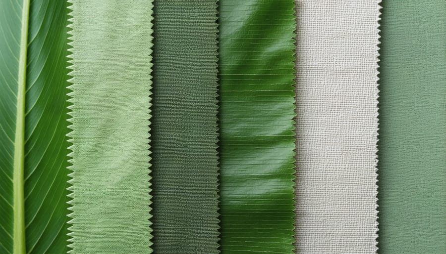 Samples of eco-friendly textiles including kratom materials